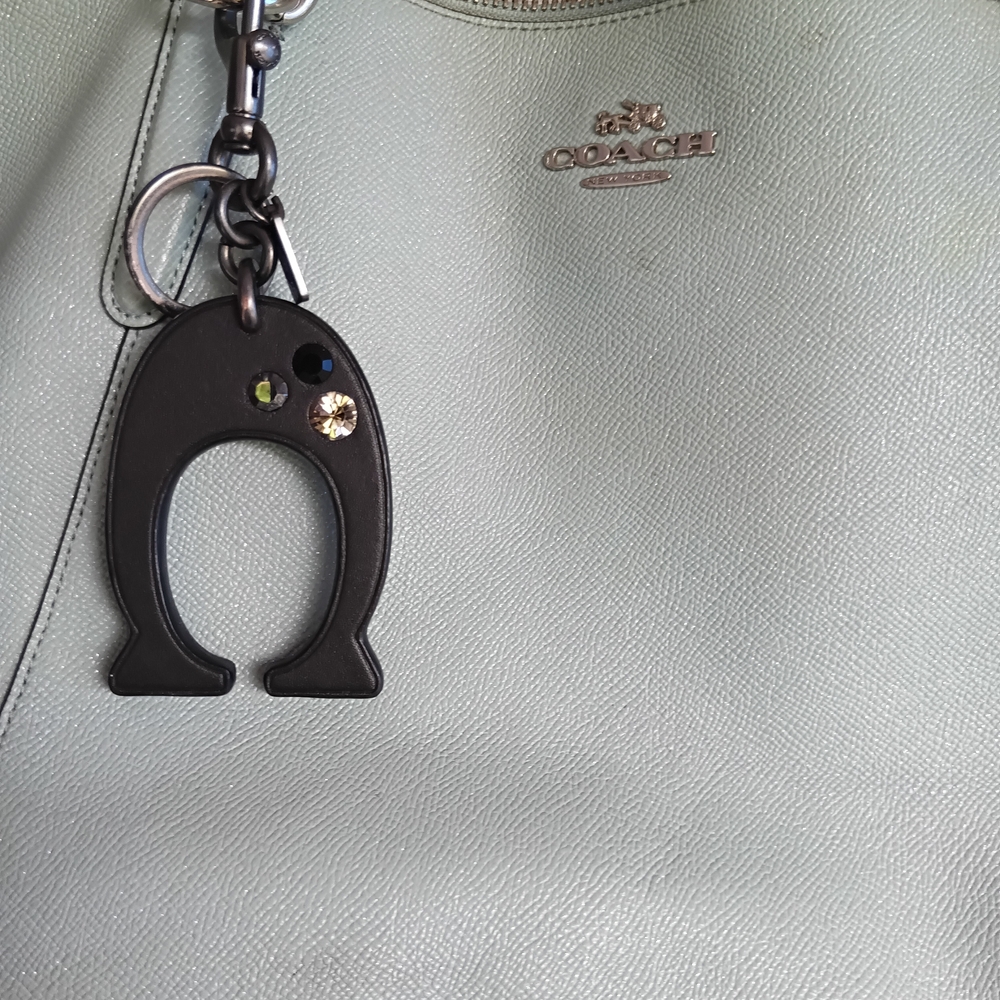 Coach Light Blue Leather Tote - Picture 6 of 16
